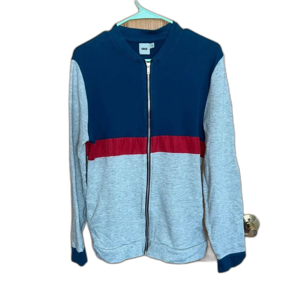 ASOS Small EUC long sleeve zipup color block